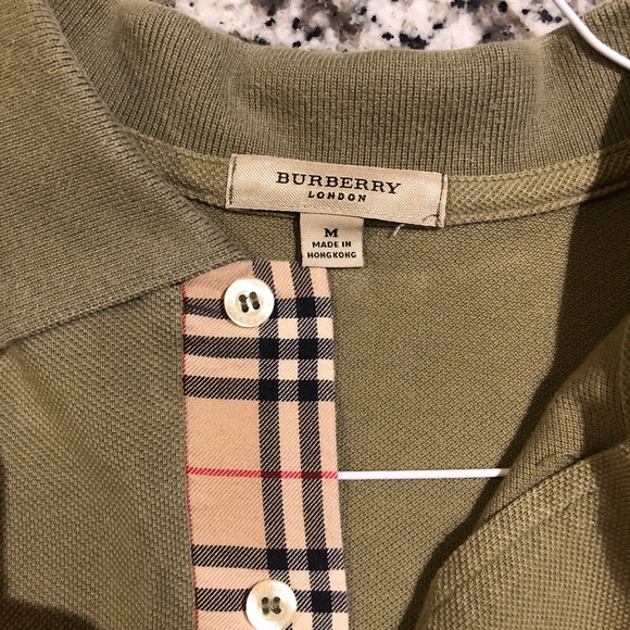 Burberry Men's Collard Shirt - Picture 2 of 4